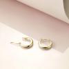 925 Sterling Silver Small Hoop Earrings Hypoallergenic Earring Jewelry for Sensitive Ears Simple Gold Plated