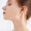 925 Sterling Silver Small Hoop Earrings Hypoallergenic Earring Jewelry for Sensitive Ears Simple Gold Plated