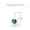 YFN Bohemian Green Leaf Earrings Drop Earrings for Women, Enamel Hoop Earrings Jewelry for Women, Leaves Plant Pendant Drop Dangle Earrings Women