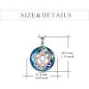YFN Celtic Jewelry for Women Sterling Silver Good Luck Celtic Knot Irish Necklace with AB/Volcanic Crystal Jewelry Valentines Day Gifts for Women Men 18(Blue-Blue Crystal Celtic Necklace)