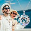 YFN Celtic Jewelry for Women Sterling Silver Good Luck Celtic Knot Irish Necklace with AB/Volcanic Crystal Jewelry Valentines Day Gifts for Women Men 18(White-Celtic Necklace for Women)
