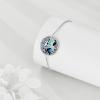 YFN Tree of Life Bracelet Sterling Silver Abalone Shell Tree of Life Bracelet Jewelry Gifts for Women(Chai)