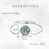 YFN Tree of Life Bracelet Sterling Silver Abalone Shell Tree of Life Bracelet Jewelry Gifts for Women(Hecate)