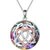 Purple-Celtic Necklace for Women