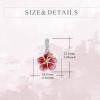 YFN Charm for Bracelet Necklace Hibiscus/Pink Peony Flower Pendant Necklace Sterling Silver Enamel Flower Jewelry Gifts for Women Mother Gifts(Silver A-Hibiscus Flower Charm)