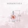 YFN Charm for Bracelet Necklace Hibiscus/Pink Peony Flower Pendant Necklace Sterling Silver Enamel Flower Jewelry Gifts for Women Mother Gifts(Silver B-Pink Peony Flower Charm)