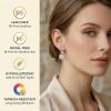 YFN Moissanite Earrings 18K White Gold Plated 925 Sterling Silver D Color VVS1 Clarity Lab-Grown Moissanite Dangle Drop Leverback Earrings Jewelry Valentine Anniversary Birthday Gifts for Women(Round 3 CT (1.5 CT Each))