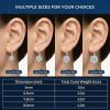 YFN Moissanite Earrings 18K White Gold Plated 925 Sterling Silver D Color VVS1 Clarity Lab-Grown Moissanite Dangle Drop Leverback Earrings Jewelry Valentine Anniversary Birthday Gifts for Women(Round 4 CT (2 CT Each))