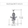YFN Ankh Urn Necklace for Ashes 925 Sterling Silver Eye of Horus Ash Pendants Cremation Jewelry Egyptian Keepsake Gifts for Women Men