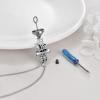 YFN Ankh Urn Necklace for Ashes 925 Sterling Silver Eye of Horus Ash Pendants Cremation Jewelry Egyptian Keepsake Gifts for Women Men