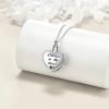 YFN Hummingbird/Red Cardinal Urn Necklace for Ashes Sterling Silver with Crystal Heart Cremation Jewelry Keepsake Memory Jewelry for Women 18+2”(Purple-Urn Necklace for Ashes)