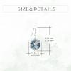 YFN 925 Sterling Silver Animal Earrings for Women Hummingbird/Cat/Highland Cow/Sea Turtle Dangle Earrings Jewelry for Christmas, Valentine’s Day, Mother’s Day, Birthday – Gift Box Included(Hummingbird  Abalone  03)