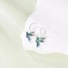 YFN 925 Sterling Silver Animal Earrings for Women Hummingbird/Cat/Highland Cow/Sea Turtle Dangle Earrings Jewelry for Christmas, Valentine’s Day, Mother’s Day, Birthday – Gift Box Included(Hummingbird  Abalone  01)