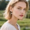 YFN 925 Sterling Silver Animal Earrings for Women Hummingbird/Cat/Highland Cow/Sea Turtle Dangle Earrings Jewelry for Christmas, Valentine’s Day, Mother’s Day, Birthday – Gift Box Included(Highland Cow 2)