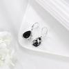 YFN 925 Sterling Silver Animal Earrings for Women Hummingbird/Cat/Highland Cow/Sea Turtle Dangle Earrings Jewelry for Christmas, Valentine’s Day, Mother’s Day, Birthday – Gift Box Included(Hummingbird  Black Tourmaline  01)