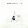 YFN 925 Sterling Silver Animal Earrings for Women Hummingbird/Cat/Highland Cow/Sea Turtle Dangle Earrings Jewelry for Christmas, Valentine’s Day, Mother’s Day, Birthday – Gift Box Included(Hummingbird  Black Tourmaline  01)