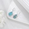YFN 925 Sterling Silver Animal Earrings for Women Hummingbird/Cat/Highland Cow/Sea Turtle Dangle Earrings Jewelry for Christmas, Valentine’s Day, Mother’s Day, Birthday – Gift Box Included(Hummingbird  Turquoise  01)