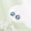 YFN 925 Sterling Silver Animal Earrings for Women Hummingbird/Cat/Highland Cow/Sea Turtle Dangle Earrings Jewelry for Christmas, Valentine’s Day, Mother’s Day, Birthday – Gift Box Included(Hummingbird  Abalone  03)