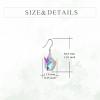 YFN 925 Sterling Silver Animal Earrings for Women Hummingbird/Cat/Highland Cow/Sea Turtle Dangle Earrings Jewelry for Christmas, Valentine’s Day, Mother’s Day, Birthday – Gift Box Included(Hummingbird  Moonstone  01)