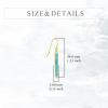 YFN Bar Turquoise Dangle Earrings, 925 Sterling Silver Turquosie Jewelry for Women