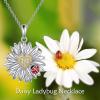 YFN Daisy Flower Necklace/Earrings Gifts for Women Sterling Silver Daisy Pendant Jewelry for Women