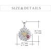 YFN Daisy Flower Necklace/Earrings Gifts for Women Sterling Silver Daisy Pendant Jewelry for Women