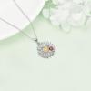 YFN Daisy Flower Necklace/Earrings Gifts for Women Sterling Silver Daisy Pendant Jewelry for Women