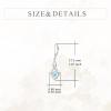 YFN Dangle Drop Earrings 925 Sterling Silver Dainty Infinity Gemstone Birthstone Jewelry Birthday Gifts for Her Women(Blue-Mar.-Aquamarine)