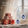 YFN Dangle Drop Earrings 925 Sterling Silver Dainty Infinity Gemstone Birthstone Jewelry Birthday Gifts for Her Women(Sep.-Sapphire)