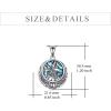 YFN Egyptian Necklace Sterling Silver Egypt God Pendant Abalone Shell Egypt Jewelry Gifts for Women Men(Anubis)