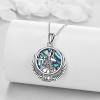 YFN Egyptian Necklace Sterling Silver Egypt God Pendant Abalone Shell Egypt Jewelry Gifts for Women Men(Anubis)