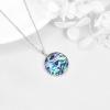 YFN Egyptian Necklace Sterling Silver Egypt God Pendant Abalone Shell Egypt Jewelry Gifts for Women Men(Bastet Goddess)