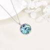 YFN Egyptian Necklace Sterling Silver Egypt God Pendant Abalone Shell Egypt Jewelry Gifts for Women Men(Eyes of Horus)