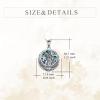 YFN Egyptian Necklace Sterling Silver Egypt God Pendant Abalone Shell Egypt Jewelry Gifts for Women Men(Horus)