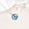 YFN Egyptian Necklace Sterling Silver Egypt God Pendant Abalone Shell Egypt Jewelry Gifts for Women Men(Horus)