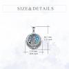 YFN Egyptian Necklace Sterling Silver Egypt God Pendant Abalone Shell Egypt Jewelry Gifts for Women Men(Isis)