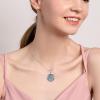 YFN Egyptian Necklace Sterling Silver Egypt God Pendant Abalone Shell Egypt Jewelry Gifts for Women Men(Isis)