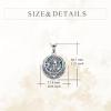 YFN Egyptian Necklace Sterling Silver Egypt God Pendant Abalone Shell Egypt Jewelry Gifts for Women Men(Ra)