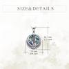 YFN Egyptian Necklace Sterling Silver Egypt God Pendant Abalone Shell Egypt Jewelry Gifts for Women Men(Thoth)