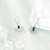 YFN Lotus Flower Earrings Sterling Silver Birthstone Lotus Leverback Dangle Drop Earrings Jewelry Gifts for Women(E. May)