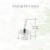YFN Lotus Flower Earrings Sterling Silver Birthstone Lotus Leverback Dangle Drop Earrings Jewelry Gifts for Women(E. May)
