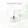 YFN Lotus Flower Earrings Sterling Silver Birthstone Lotus Leverback Dangle Drop Earrings Jewelry Gifts for Women(H. Aug)
