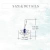 YFN Lotus Flower Earrings Sterling Silver Birthstone Lotus Leverback Dangle Drop Earrings Jewelry Gifts for Women(I. Sep)