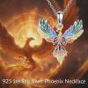 YFN Phoenix Necklace for Women Sterling Silver Nirvana of Phoenix Rising Bird Pendant Jewelry Gifts for Women
